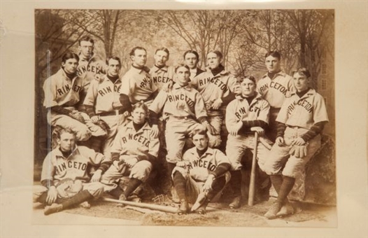 Circa 1896 Princeton Baseball Team Type 1 Photo (BGS)